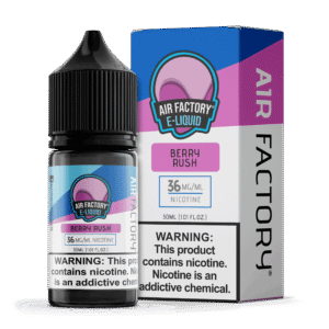 Air Factory Berry Rush Salts 30mL nic salt e-liquid bottle and box