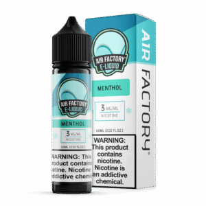 Air Factory Menthol 60mL freebase e-liquid bottle and box
