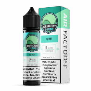 Air Factory Mint 60mL freebase e-liquid bottle and box