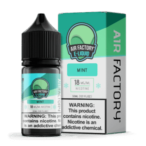 Air Factory Mint Salts 30mL nic salt e-liquid bottle and box
