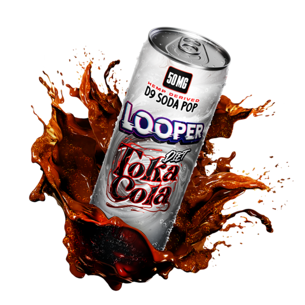 Looper D9 Soda Pop Diet Toka Cola 50mg can
