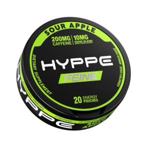 HYPPE FEINE Sour Apple single can, 20 caffeine pouches