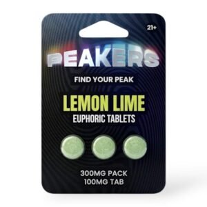Peakers Chewable Tablets Lemon Lime 3-pack, front of package