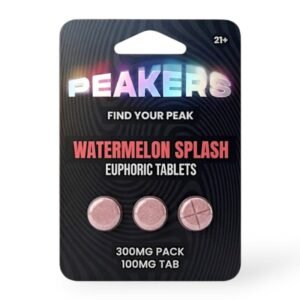 Peakers Chewable Tablets Watermelon Splash 3-pack, front of package